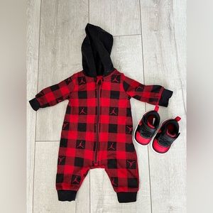 NWOT Jordan Baby Outfit with Nike Shoes